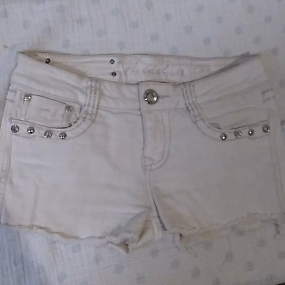 LA IDOL BEJEWELED SHORTS - Picture 2 of 8